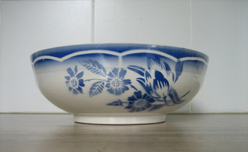 Ancien plat saladier faience - plat,