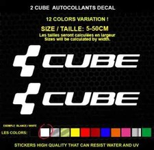 2 CUBE  BIKE autocollant