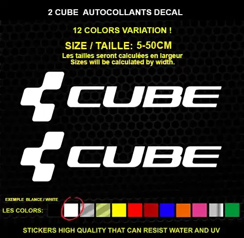 Cube bike autocollant - 2,