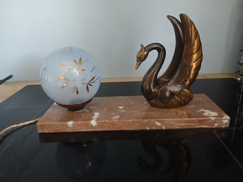 Antique art deco bedside lamp - antique,