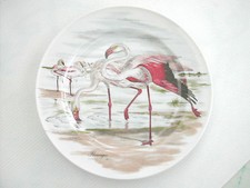 * ASSIETTE COLLECTION FLAMANDS ROSE PORCELAINE ALLEMANDE KAISER SIGNE H. ARNDT