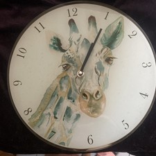 Pendule Lion D. 30 Cm verre 