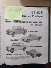 Revue Technique FIAT 1200 Cabriolet Grand Vue Fiat 1100 D Neckar Europa St Trop 