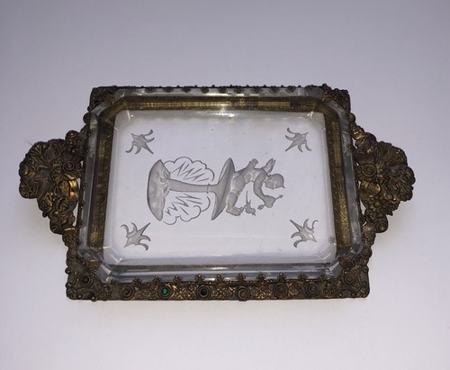 Cendrier cristal bronze - cendrier,