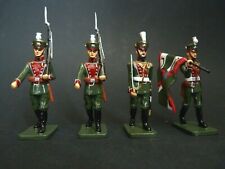 4 Frontline Figures Impérial russian ? Soldats russes porte drapeau