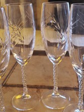 6 Flûtes à Champagne Cristal
