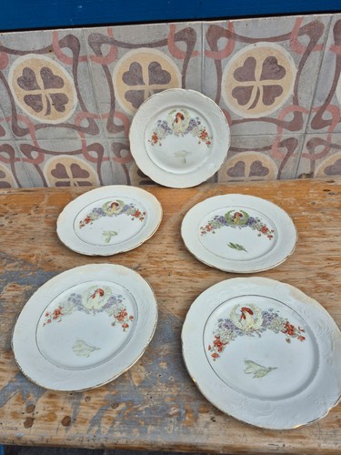 Lot assiettes dessert - 5,