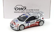1:18 OTTO Mobile OT1085 Peugeot 206 WRC #3 Tour De Corse 2002 Panizzi
