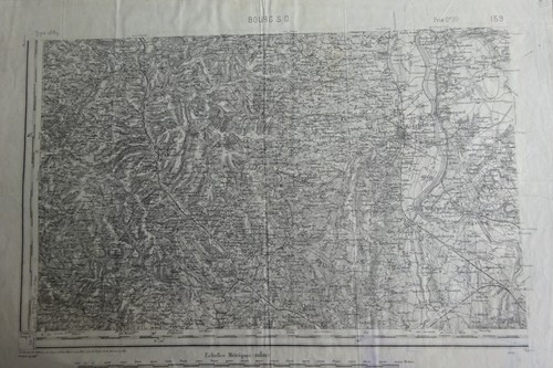Carte etat major - xixè,