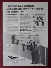 3/1986 PUB SIG SAUER PISTOLET PISTOLAS P 225 P 226 GUN RIFLE ORIGINAL SPANISH AD