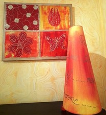 Tableau et lampe abat-jour