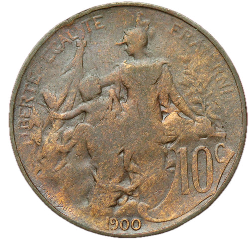 18097 10 centimes 1900 - -,