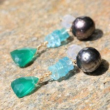 boucles d'oreilles en perle de