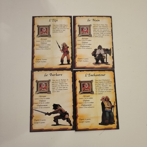 Heroquest 1989 lot fiches - heroquest, 4