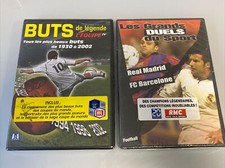 LOT 2 DVD FOOT GRANDS DUELS DU SPORT REAL MADRID FC BARCELONE + BUTS DE LEGENDE