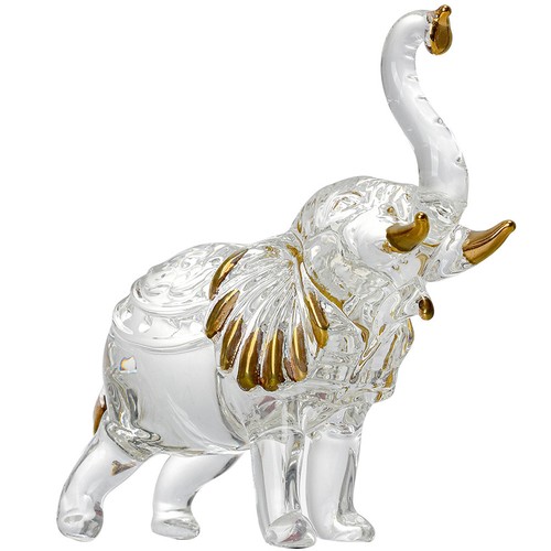 Statue éléphant cristal - d'éléphant,