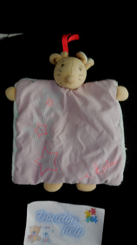 Doudou plat souris winter - plat,