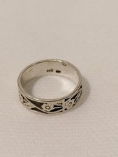 Bague en argent à décor