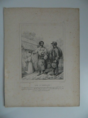 Gravure signé pruche chez - pruche,