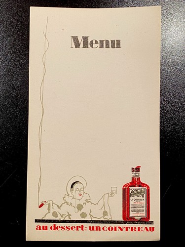 Rare menu vierge - menu,