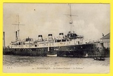 cpa 59 - DUNKERQUE Marine Militaire Le CROISEUR CUIRASSÉ " Le POTHUAU " Navire