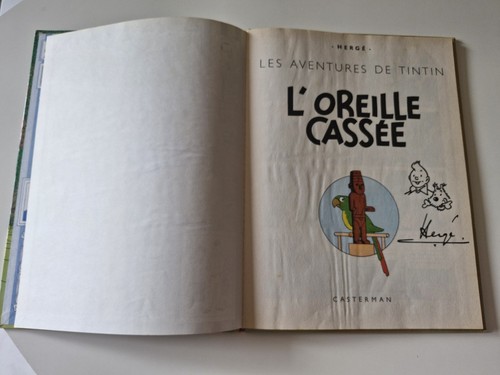 Tintin dédicace hergé - tintin,