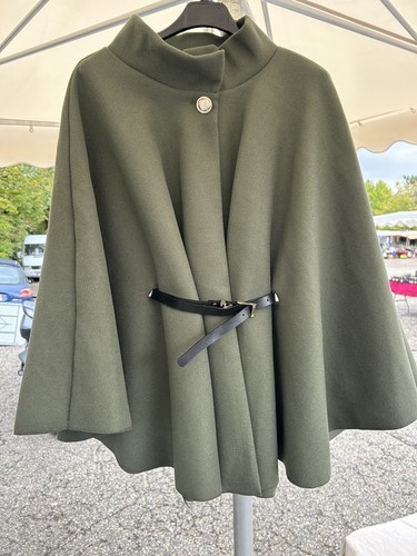 Cap manteau vert kaki - cap, femme