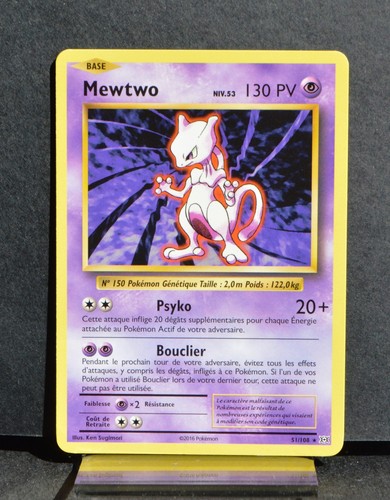 Carte pokémon 108 mewtwo - carte, 51/108