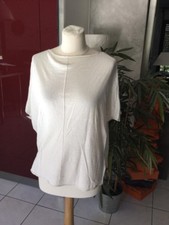 Pull dos-nu COP’COPINE taille L lin Blanc neuf