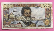5000 Francs Henri IV ETAT  TB+