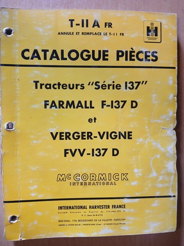 Cormick tracteur 137 - ih,