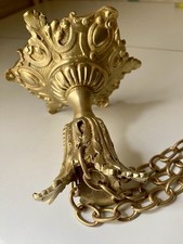 Monture bronze Art Déco pr obus vasque (Muller, Schneider, Degué, pâte verre…)