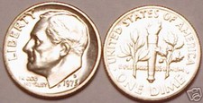 1973-D UNC ROOSEVELT DIME~WE