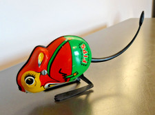 SOURIS SAUTEUSE du Désert Gerboise Jouet mécanique FIPS SG 5903 ressort cassé