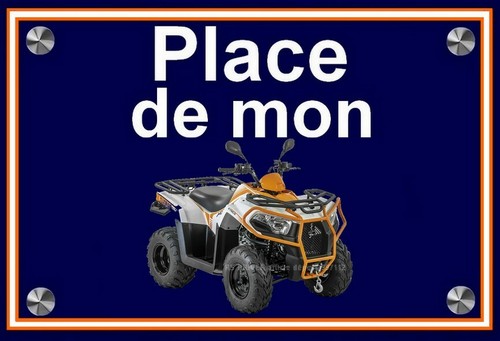 Plaque place mon - plaque, quad