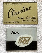 2 Plaques Publicitaire - Bas