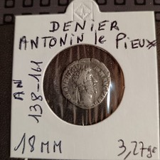 Pièce Romaine denier Antonio Le pieux 138/161
