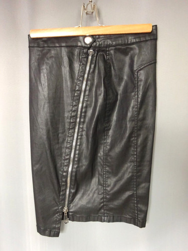 Jupe fourreau imitation cuir