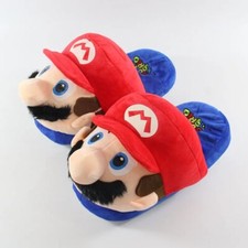 Chausson super Mario Bros enfant ou adulte taille unique 27cm pantoufle peluche 