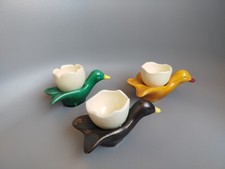3 Coquetiers Céramique Vallauris Forme Canard