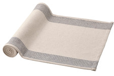 Chemin de table IKEA SILVERARV, bleu beige, 18 x 59", coton 45 x 150 cm NEUF