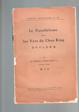 CHINE/LE PARALLELISME DANS LES VERS DU CHEU KING/1937/B.TCHANG TCHENG-MING