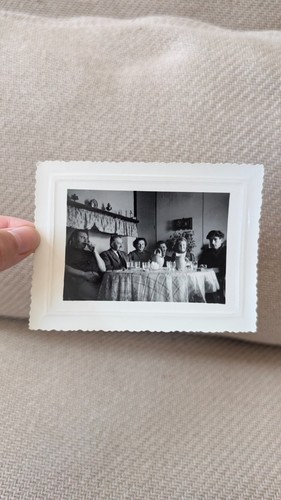 Photo ancienne famille - , repas