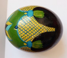 Gros oeuf d'autruche peint autruche ostrich egg