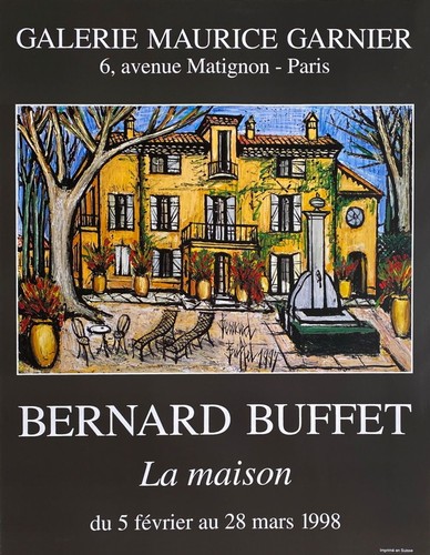 Bernard buffet affiche expo - buffet, 98