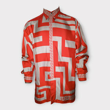 Chemise rouge versace soie