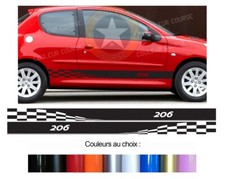 2 X BANDES RACING DAMIERS POUR