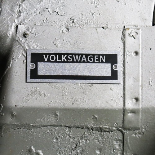 Volkswagen vehicle dataplate - volkswagen,