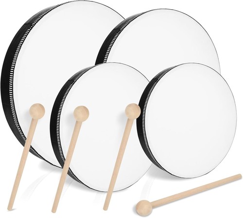Lot tambourins main en - de,