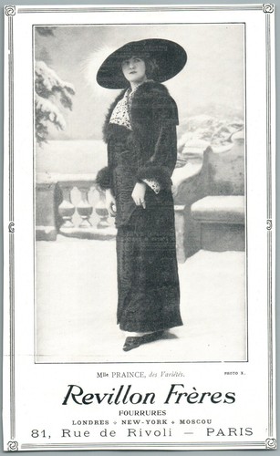 1910 révillon fourrures paris - 1910,